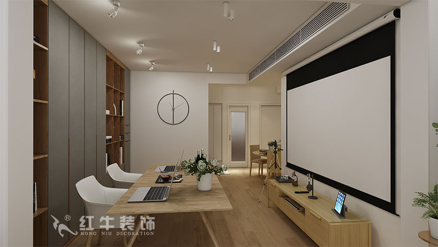 魏利利_津桥华府82㎡现代简约|颠覆传统客厅,即是休闲书吧又是影院05客厅