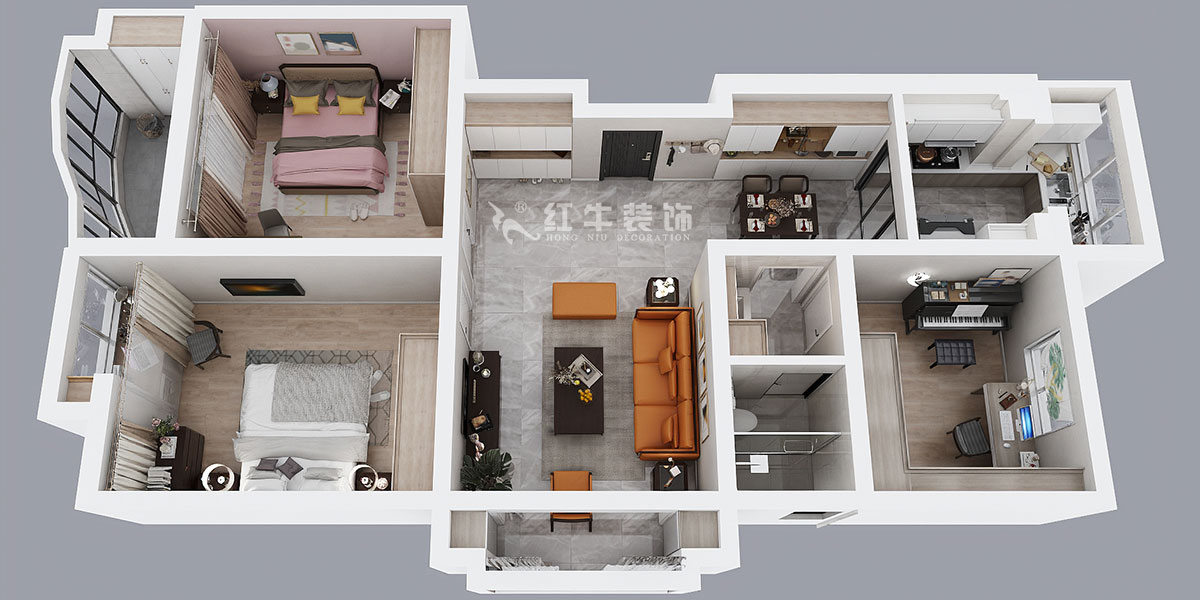 刘萍萍|石城家园5-1-301-109㎡-简约风格|3室2厅1卫|老房装修|定制家¥147670|全包14