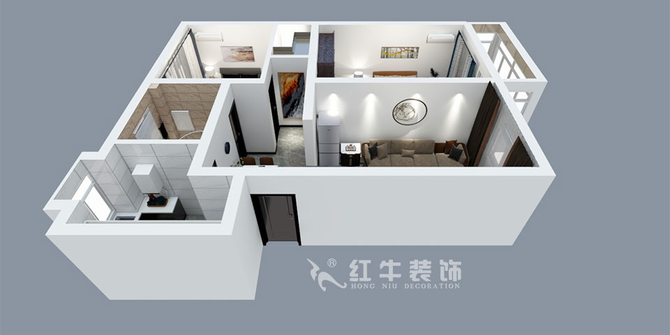 张智猿_九华山2号201-80㎡-简约风格_2室2厅1卫(旧房装修)_成品家¥115756_全包11