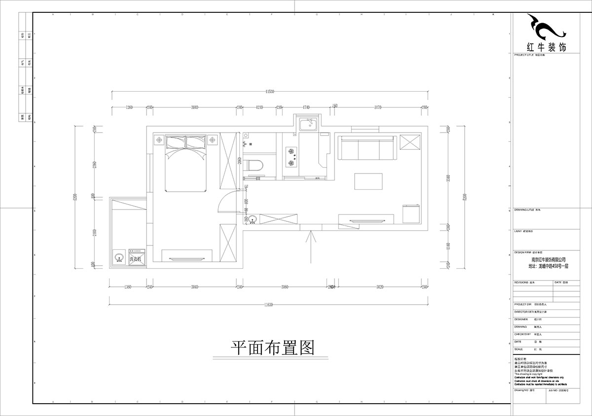 孟宪涛|大光路菜市口1号2-2-205-50㎡-简约风格|1室1厅1卫|老房装修|定制家|全包9万|00_02平面布置图