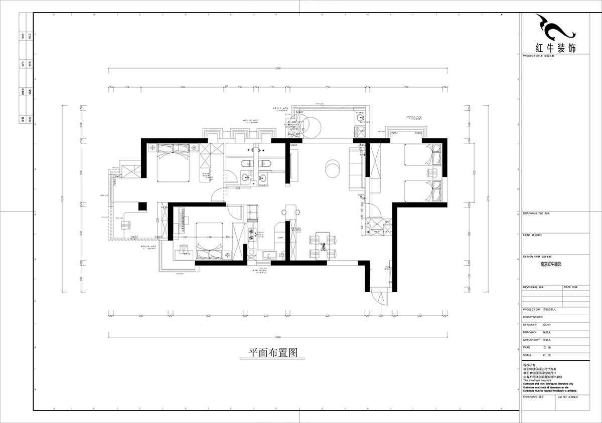 孟宪涛|龙园北路80号1-2706-130㎡-现代简约风格|4室2厅2卫|老房装修|定制家|全包16万|00_02平面布置图