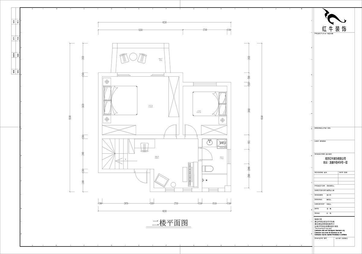 孟宪涛|养龙山庄D-11B-120㎡-现代简约风格|3室2厅2卫|老房装修|定制家|全包14万|00_04二楼平面图