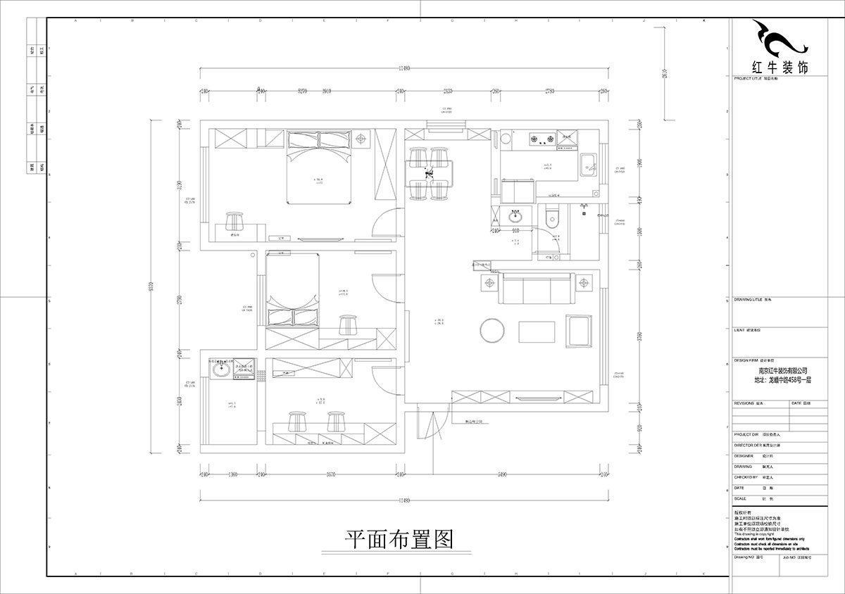 孟宪涛|石门坎110号1-404-100㎡-现代简约风格|3室1厅1卫|老房装修|定制家|全包14万|00_02平面布置图