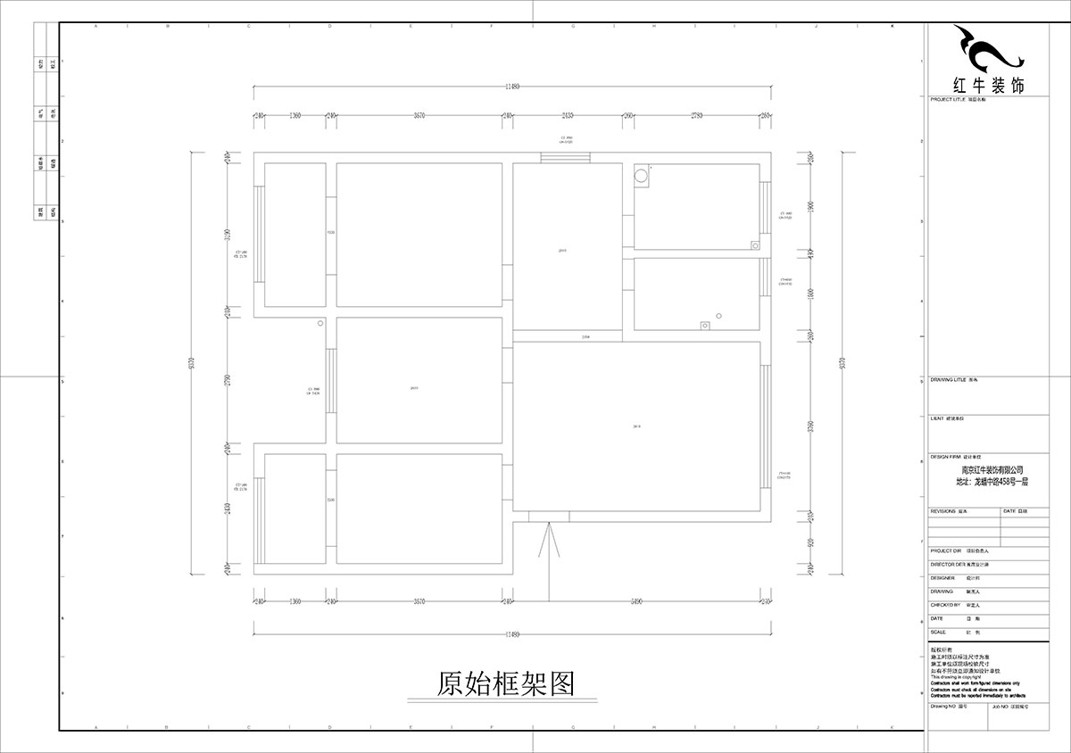 孟宪涛|石门坎110号1-404-100㎡-现代简约风格|3室1厅1卫|老房装修|定制家|全包14万|00_01原始框架图