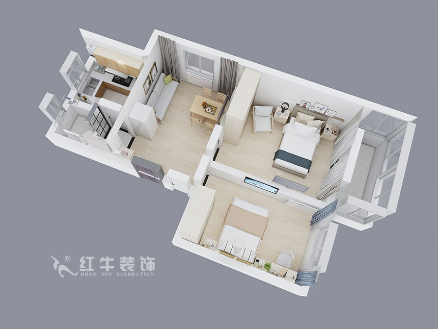 余玮_新庄53号11-201-93㎡-现代风格_2室2厅1卫(旧房改造)_定制家¥110061_全包11