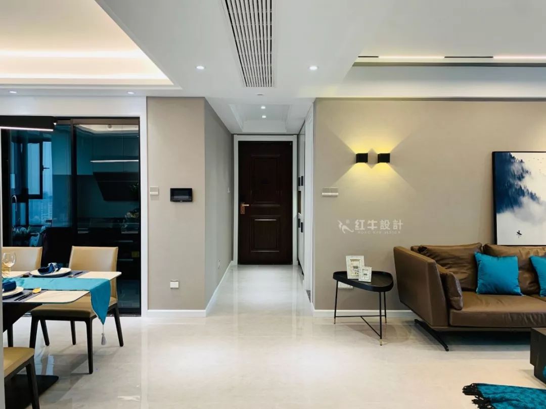 南京保利国际社区140㎡现代风格--四室二厅大户型,宽敞开阔又舒适!02客厅设计