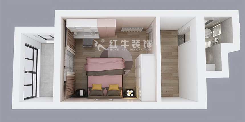 陶阳_金陵名人居1-8号-602-120㎡-现代简约风格_3室2厅2卫(二手房装修)_定制家¥129560_全包13万00_08鸟瞰图二楼