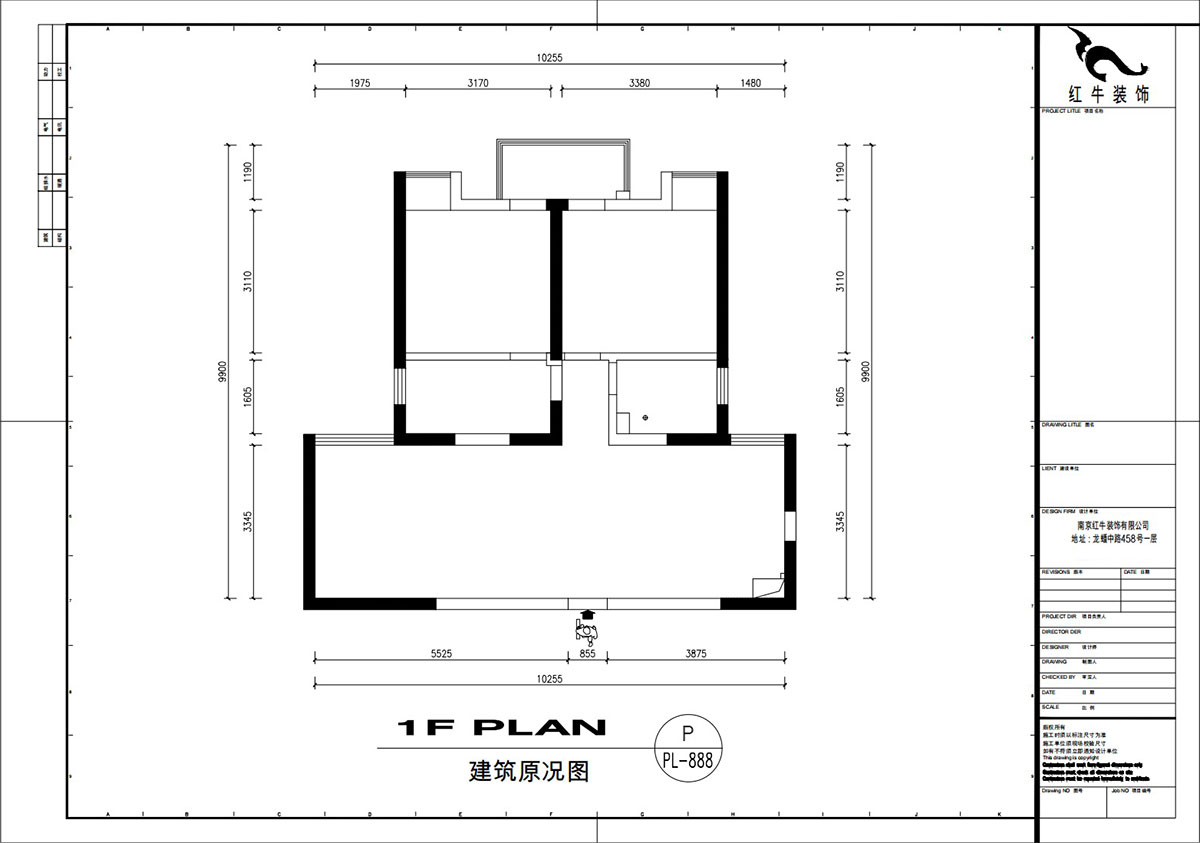 刘萍萍|润花园2-2-202-94㎡-现代简约风格|2室2厅1卫|老房装修|定制家|全包13万|00_01建筑原况图