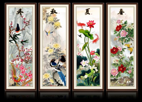 客厅沙发背景墙挂什么装饰画好?四种常用装饰画推荐 领航国际 3