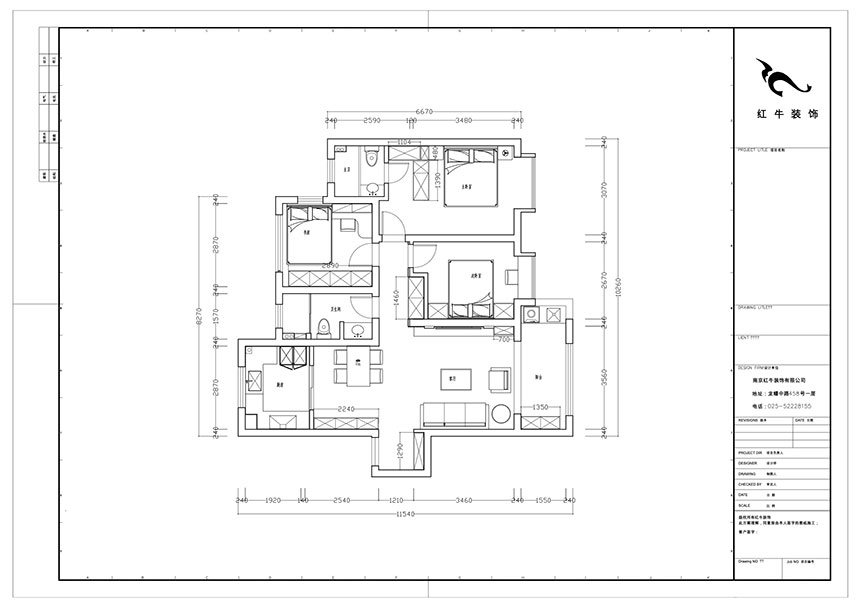 陆利民｜印悦府6-2201-110㎡-现代风格｜3室2厅2卫｜新房装修｜成品家￥157000｜全包15