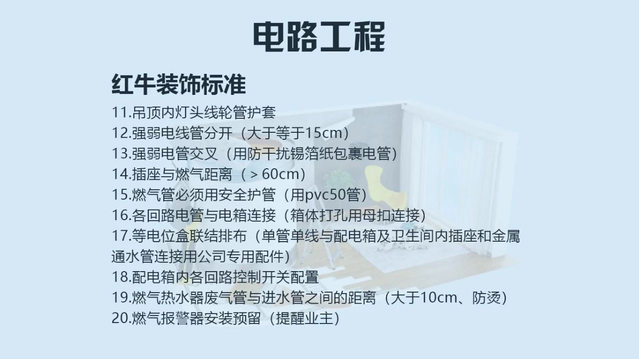 【南京装修公司排名榜】领航国际公司电路施工标准