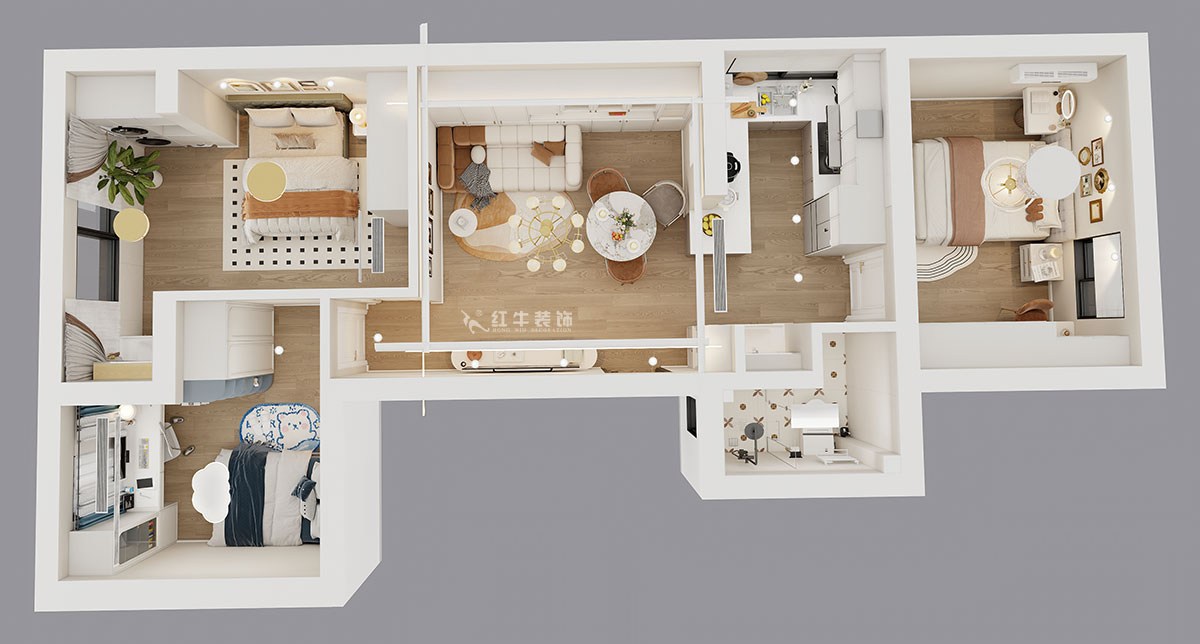 顾娟|红庙小区18号1单元610室-72㎡-简欧风格|2室2厅1卫|旧房装修|定制家|全包11